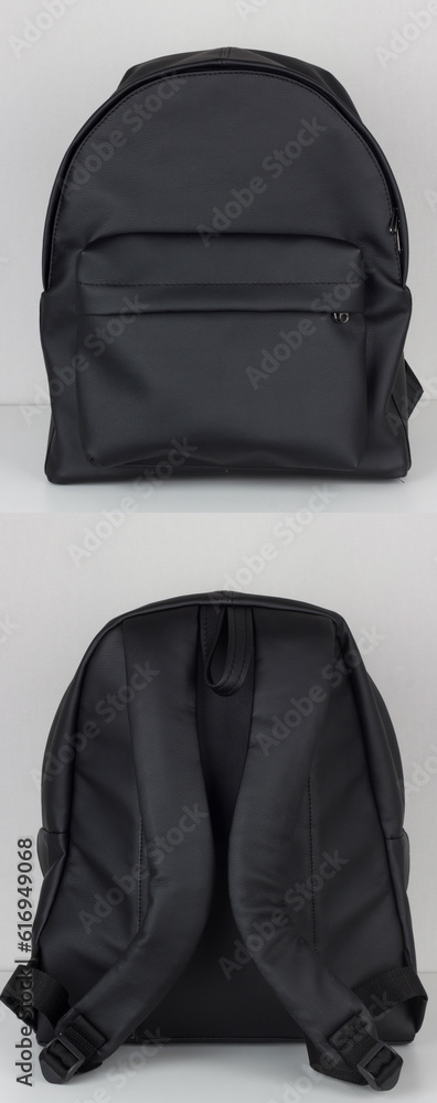 black backpack collage, handmade bag black backpack collage, handmade bag