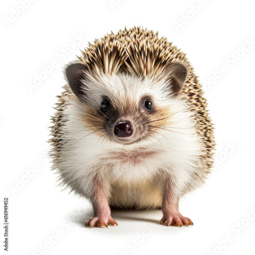A lovable Hedgehog (Erinaceus europaeus) curiously exploring.