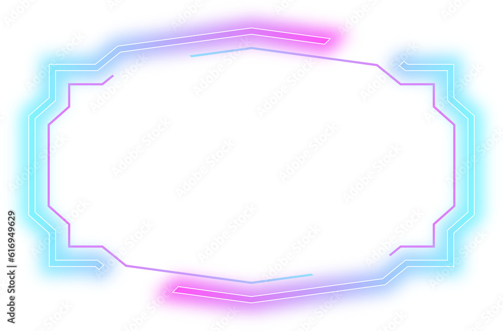 cyberpunk neon frame empty element design cyberpunk neon frame empty element design