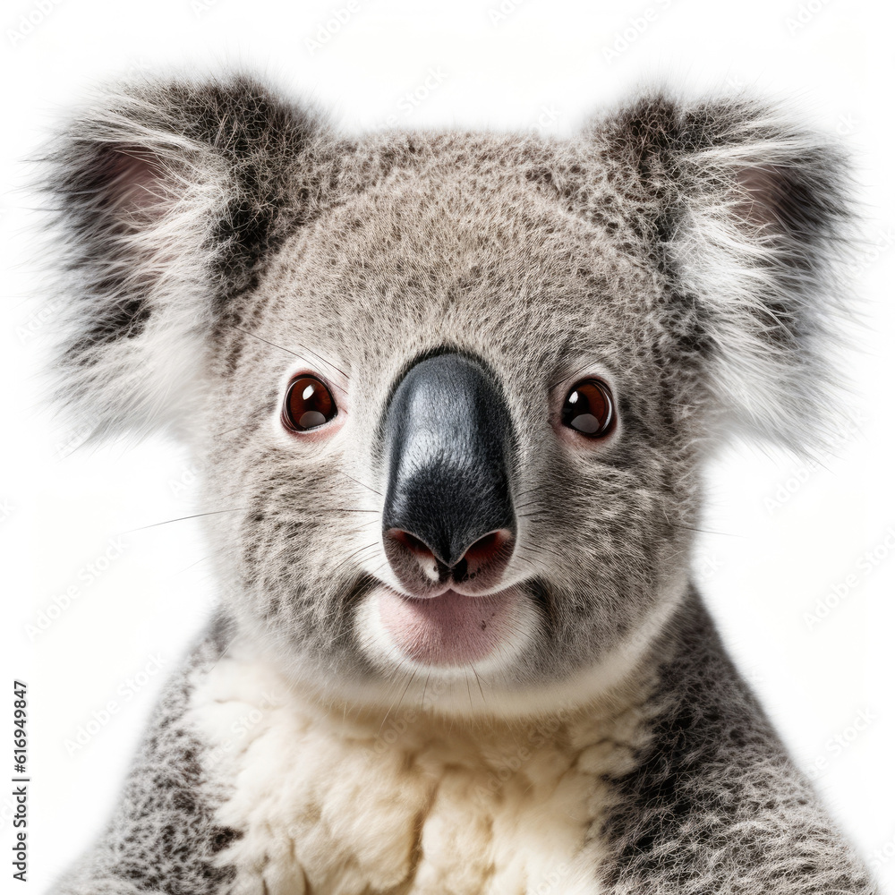 A friendly Koala (Phascolarctos cinereus) offering a smile. A friendly Koala (Phascolarctos cinereus) offering a smile.
