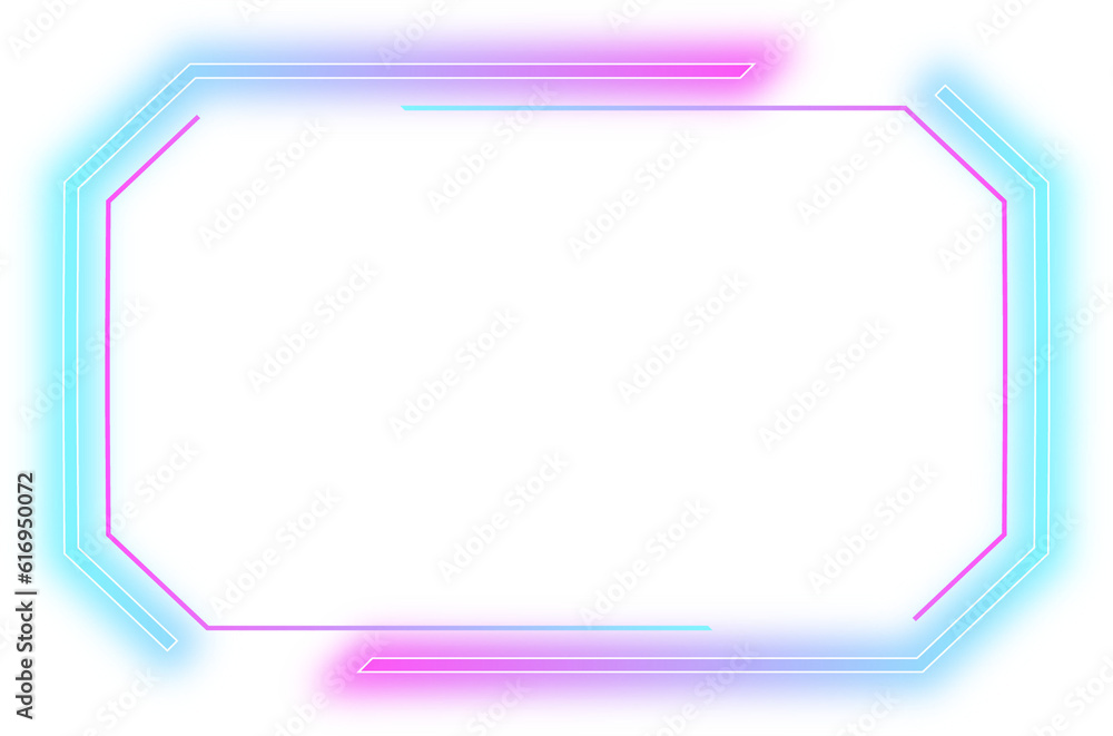 cyberpunk neon frame empty element design cyberpunk neon frame empty element design