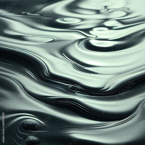 Abstract modern futuristic liquid dynamic background. Fluid painting trendy texture. Generative AI.