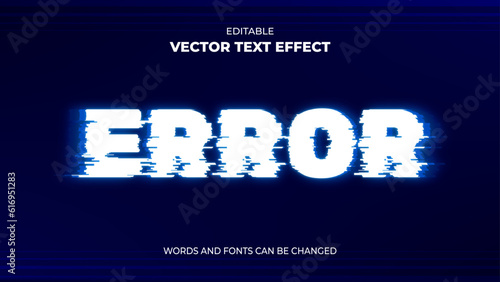error editable text effect