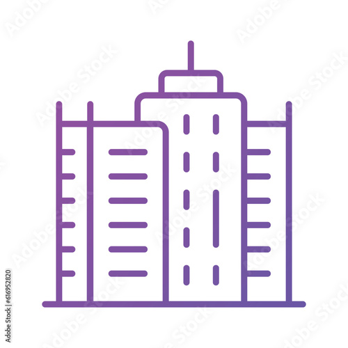 Check this beautiful building icon in trendy style, customizable icon