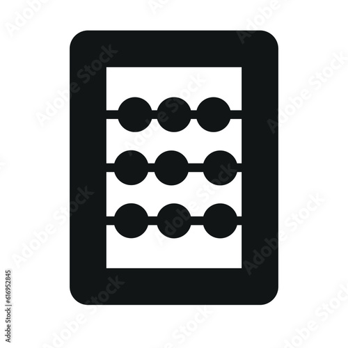 abacus sign symbol vector glyph color icon