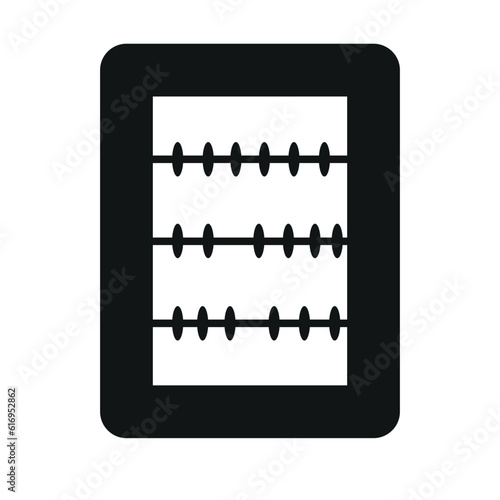 abacus sign symbol vector glyph color icon