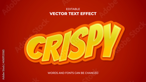 crispy editable text effect
