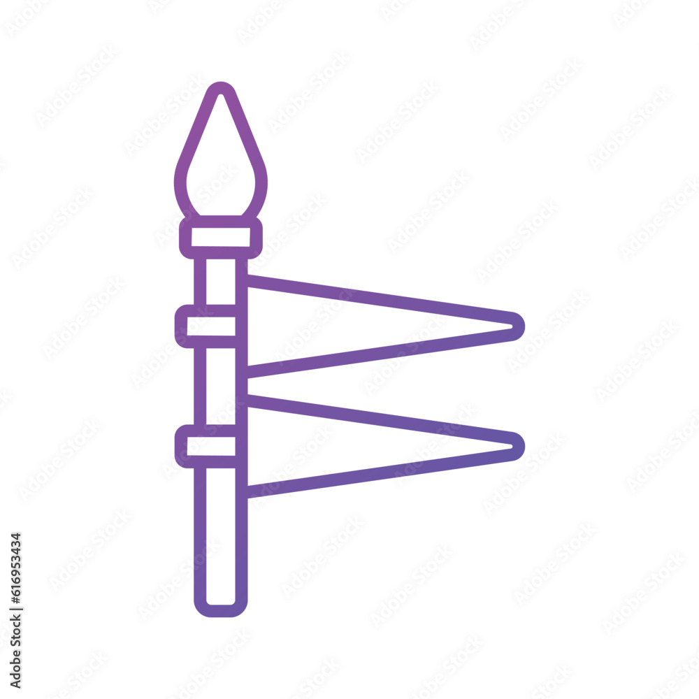 Modern handcrafted icon of spear in editable style, ready to use vector Modern handcrafted icon of spear in editable style, ready to use vector