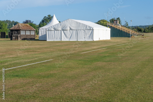 Marquee at Cowdray polo ground © Justin Owen