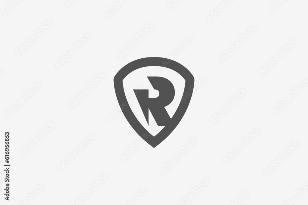 Illustration vector graphic of letter R emblem logo Illustration vector graphic of letter R emblem logo
