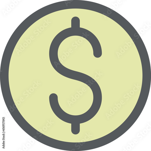 ミニミニカラーアイコン　ドル