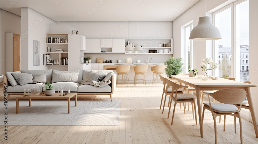 Scandinavian Indoor Design: Inspiring Real-Estate Rooms, Nature-Inspired new modern loft apartment. 3d rendering
Generative AI Scandinavian Indoor Design: Inspiring Real-Estate Rooms, Nature-Inspired new modern loft apartment. 3d rendering
Generative AI