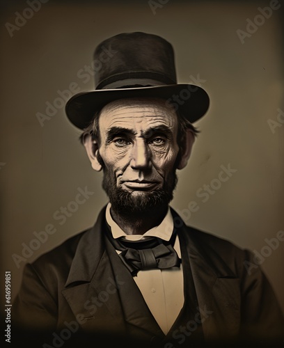 Abraham lincoln with hat
