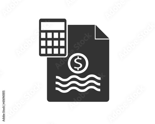 Financial Accounting Icon Images, Stock Photos. Finance and accounting Icons & Symbols.  Accounting Icon Vector Images. Accounting, Report, Finance Icon. The design is best.