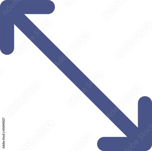 ミニミニカラーアイコン　矢印斜め下