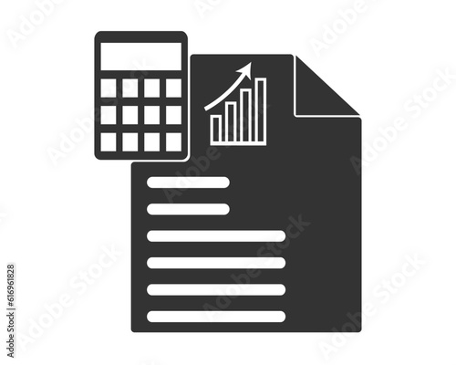 Financial Accounting Icon Images, Stock Photos. Finance and accounting Icons & Symbols.  Accounting Icon Vector Images. Accounting, Report, Finance Icon. The design is best.