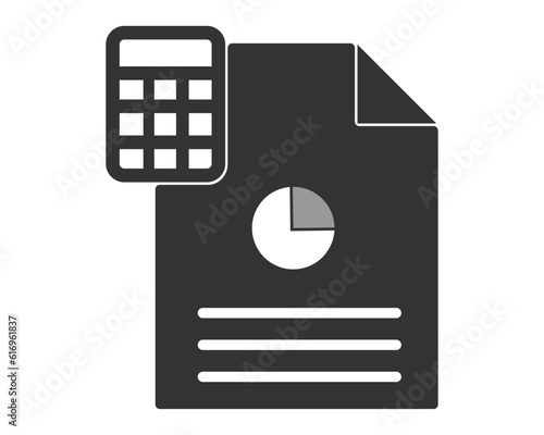 Financial Accounting Icon Images, Stock Photos. Finance and accounting Icons & Symbols.  Accounting Icon Vector Images. Accounting, Report, Finance Icon. The design is best.