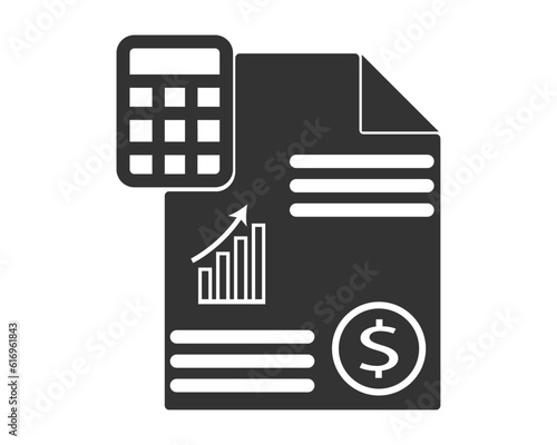 Financial Accounting Icon Images, Stock Photos. Finance and accounting Icons & Symbols.  Accounting Icon Vector Images. Accounting, Report, Finance Icon. The design is best.