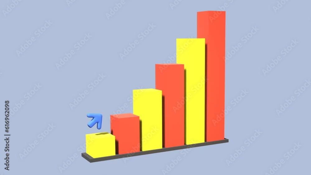 graphic animation that keeps rising to the top with a light blue background. Chart animation for business presentations graphic animation that keeps rising to the top with a light blue background. Chart animation for business presentations