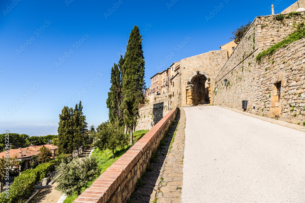 Fototapeta premium Volterra, Italy. Arched gate (Porta all′Arco), IV-III c. BC - I c. BC