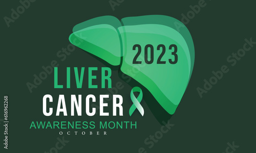 Liver cancer awareness month. background, banner, card, poster, template. Vector illustration.