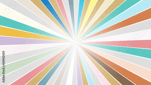 retro starburst or sunburst background vector pattern with a vintage color. Abstract vintage sunlight. Star burst sun beam vector illustration