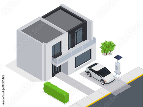 Electromobile Isometric Concept