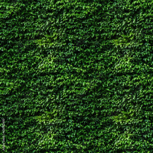 Hedge with green leaves, seamless pixel perfect pattern texture.