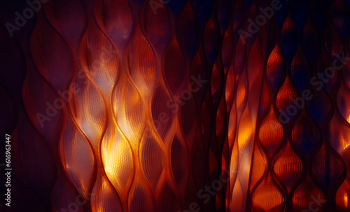 abstract plastic shape with lights and shadows