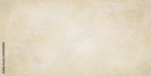 Old yellow paper background with stains and grunge texture, Beige paper vintage, use for banner web design concept