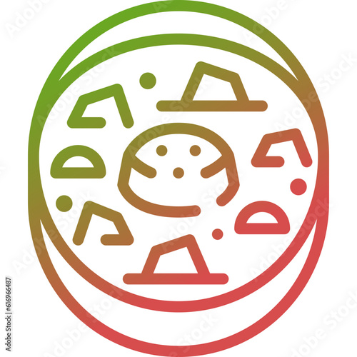 borscht gradient line icon