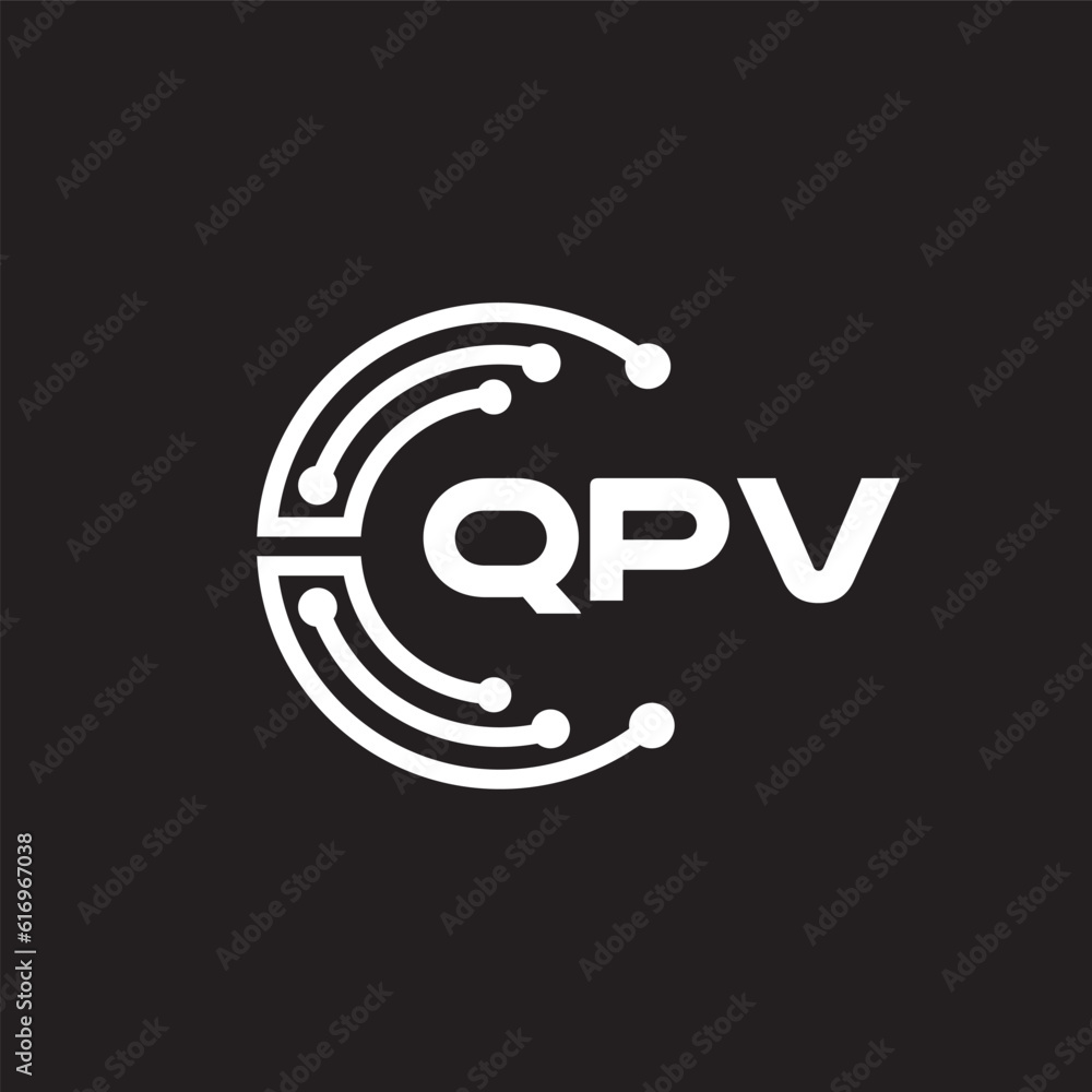 QPV letter technology logo design on black background. QPV creative initials letter IT logo concept. QPV setting shape design.
QPV letter technology logo design on black background. QPV creative initials letter IT logo concept. QPV setting shape design.