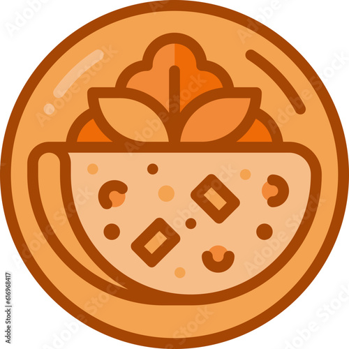 omelette two tone icon