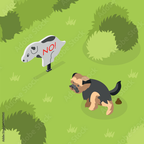People Clean After Dogs Concept