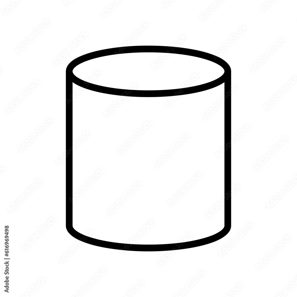 cylinder shape illustration vector graphic icon illustration on white background..eps cylinder shape illustration vector graphic icon illustration on white background..eps
