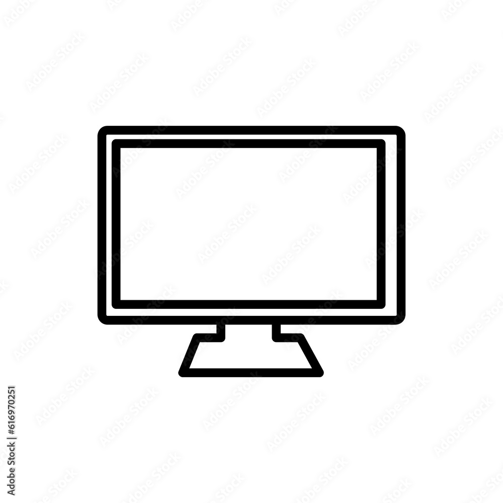 monitor vector icon simple illustration on white background. monitor vector icon simple illustration on white background.