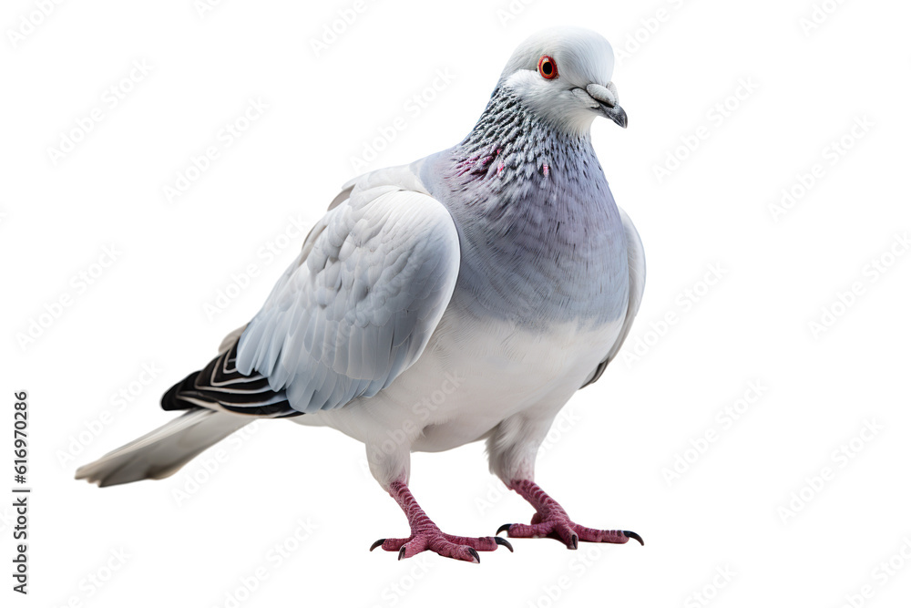 Obraz premium Dove isolated on white background OC rendered isolated PNG