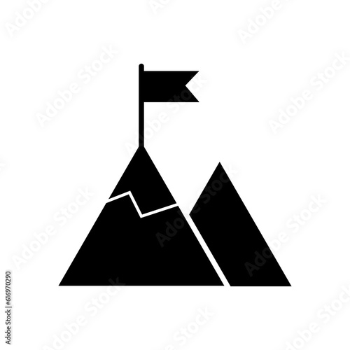 Montain icon illustration vector symbol on white background..eps