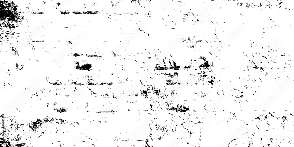 Abstract monochrome background. Black and white texture pattern with ink spots, cracks, stains. for printing and design. Pattern of spots, dust, dirt on old surface