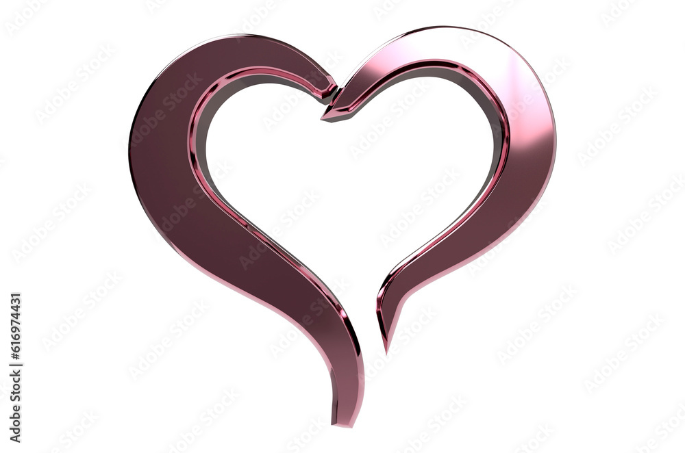pink heart isolated on transparent background pink heart isolated on transparent background