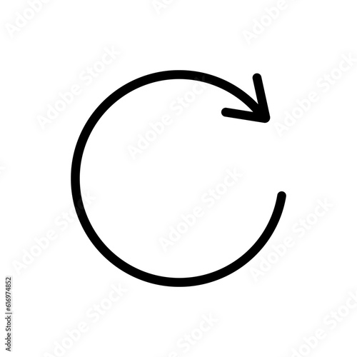 Reload icon vector, reload vector flat trendy icon isolated on white background.