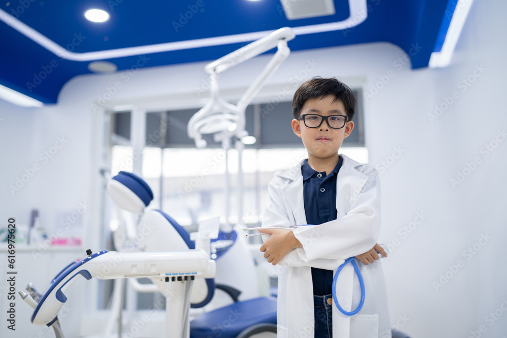 Little Asian doctor dentist Little Asian doctor dentist