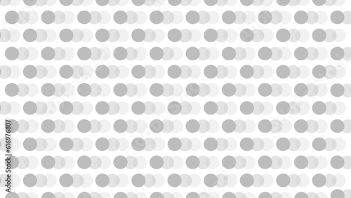 White seamless pattern with grey circles