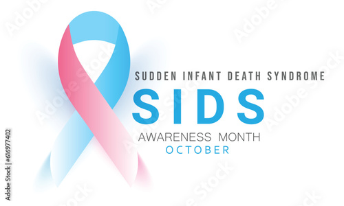 Sudden Infant Death Syndrome awareness month. background, banner, card, poster, template. Vector illustration.
