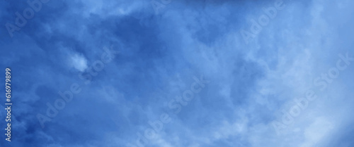 Blue sky with white cloud landscape background, fantastic soft white clouds against blue sky clear beauty atmosphere summer day.


