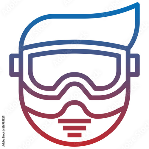 mask line icon,linear,outline,graphic,illustration