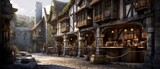 Generative AI. Medieval house
