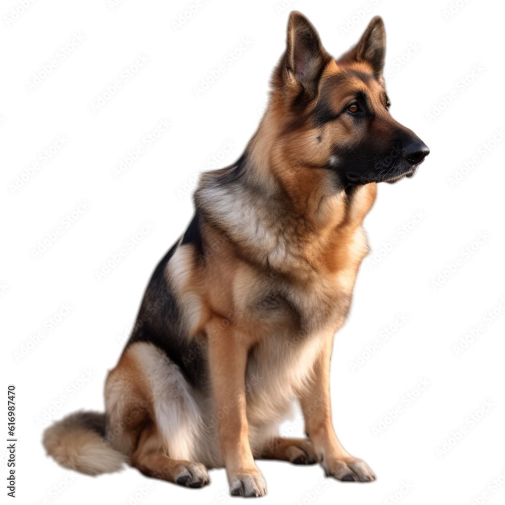 German shepherd dog (PNG) - ai generative 