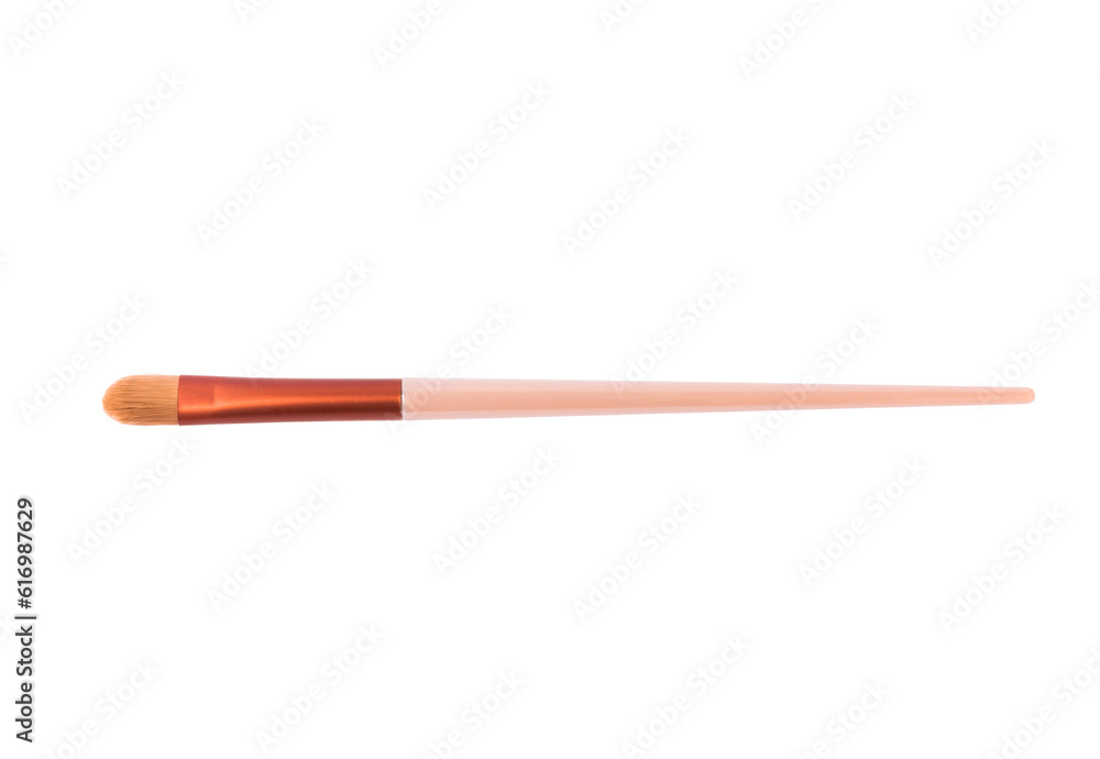 Cosmetic makeup brush isolated on white background. Blush, eyeshadow contour, foundation, concealer bronzer, angled brushes. Makeup set. Beauty concept. Cosmetic makeup brush isolated on white background. Blush, eyeshadow contour, foundation, concealer bronzer, angled brushes. Makeup set. Beauty concept.