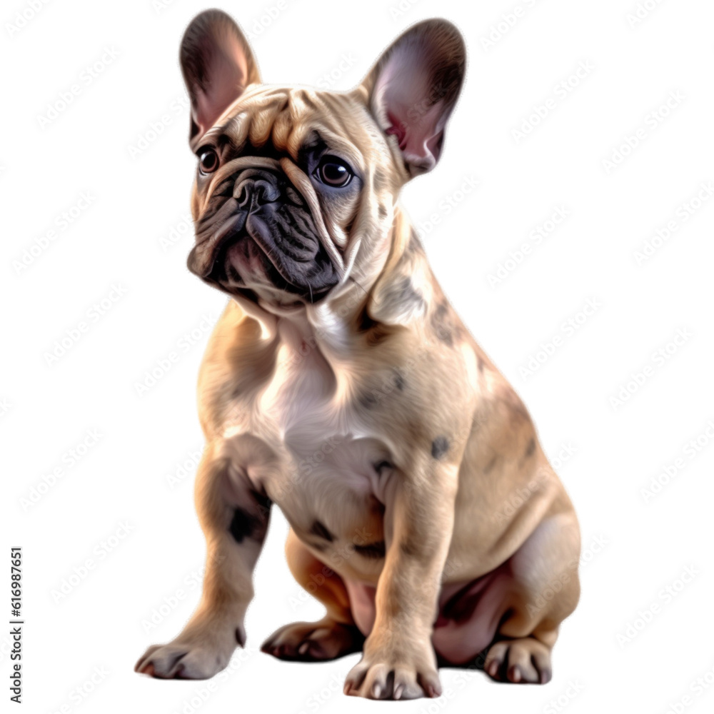 French bulldog (PNG) - ai generative